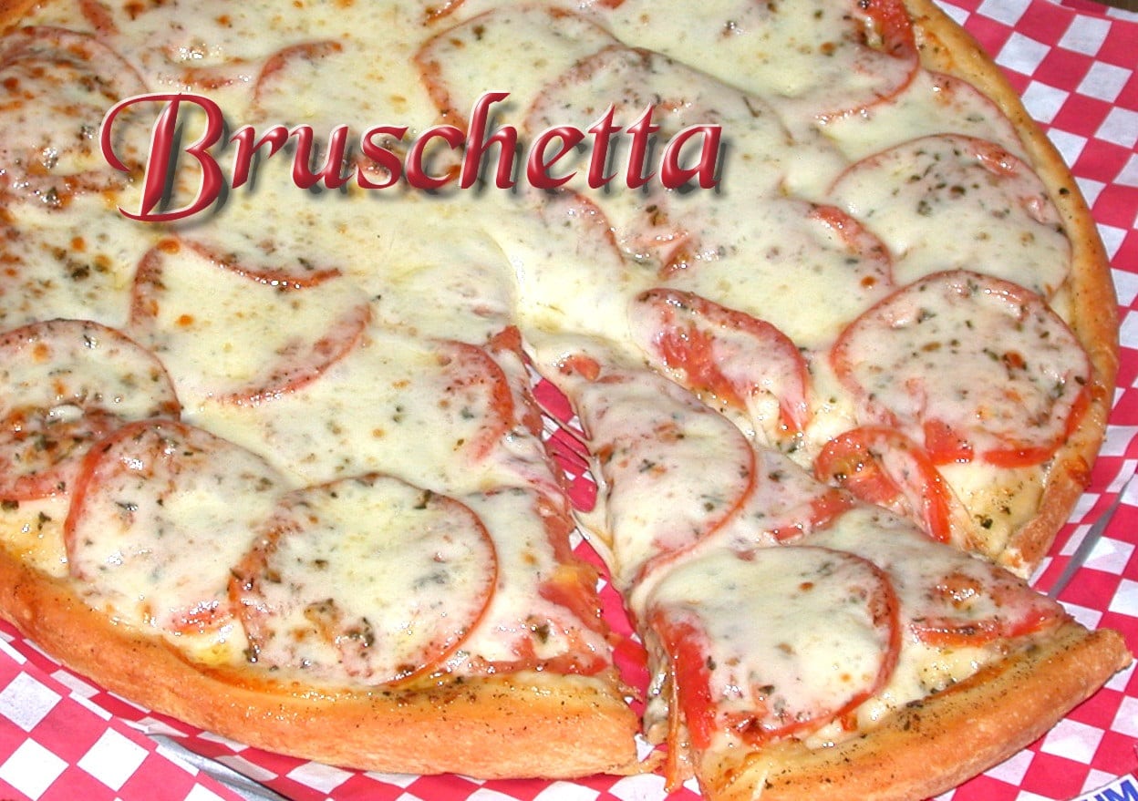 Barbato’s bruschetta pizza