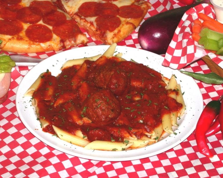 Barbato’s pasta and meatballs