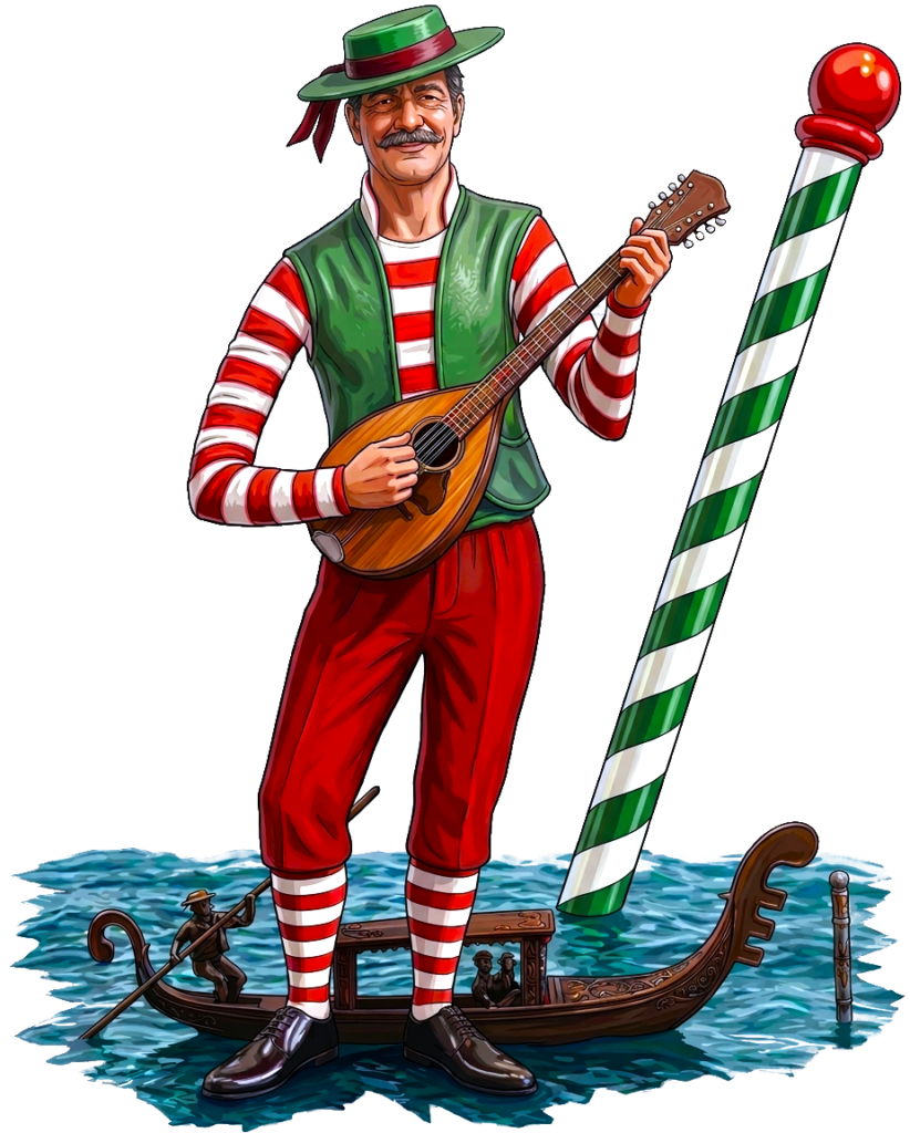 Barbato’s original gondolier mascot